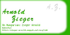 arnold zieger business card